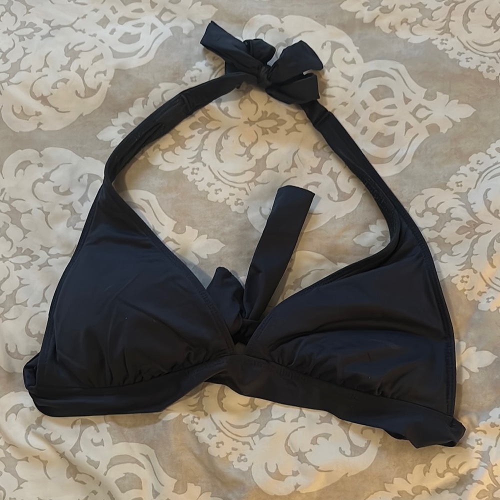 Black Halter Bikini Top